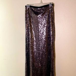 NWT Red Dress Boutique brand Skies Are Blue sequined maxi dress with high slit